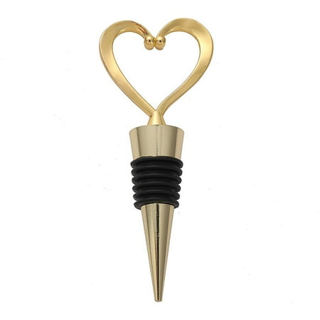 

Hi.FANCY Heart Wine Bottle Stopper Champagne Saver Party Souvenirs Gift Wine Stopper Beverage Bottle Stopper Reusable Beverage Stopper