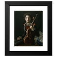 thumbnail image 2 of Antonio Mancini 12x14 Black Modern Framed Museum Art Print Titled - Acrobat with Violin, 2 of 5