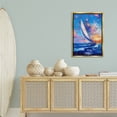 thumbnail image 2 of Stupell Industries Abstract Boat at Sunset Transportation Painting Gold Floater Framed Canvas Art Print Wall Art, 21 x 31, 2 of 9