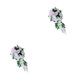 thumbnail image 3 of Bewildely Wedding Hand Bouquet Bridal Holding Artificial  Flowers Type1, 3 of 6