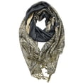 thumbnail image 2 of Luxurious Double Layered Jacquard Big Paisley Pashmina Shawl Wrap Scarf Cracoal, 2 of 7