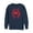 Navy Blue, variant on Men's Marvel Spider-Man: Into the Spider-Verse Symbol  Sweatshirt Black 2X Large