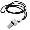 thumbnail image 1 of Eigraketly Silbato de acero inoxidable con cordón Equipos Suministros Herramientas de supervivencia Sonido claro Árbitro Silbatos Baloncesto Béisbol Ropa Deportiva, Zapatos Eigraketly OD024957-00, 1 of 6