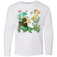 thumbnail image 3 of Inktastic Cute Lizards Hanging out Long Sleeve Youth T-Shirt, 3 of 5