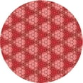 thumbnail image 1 of Ahgly Company Tapis Rond Lavable en Machine Intérieur Transitionnel Rouge, 3 Pieds Rond, 1 of 7