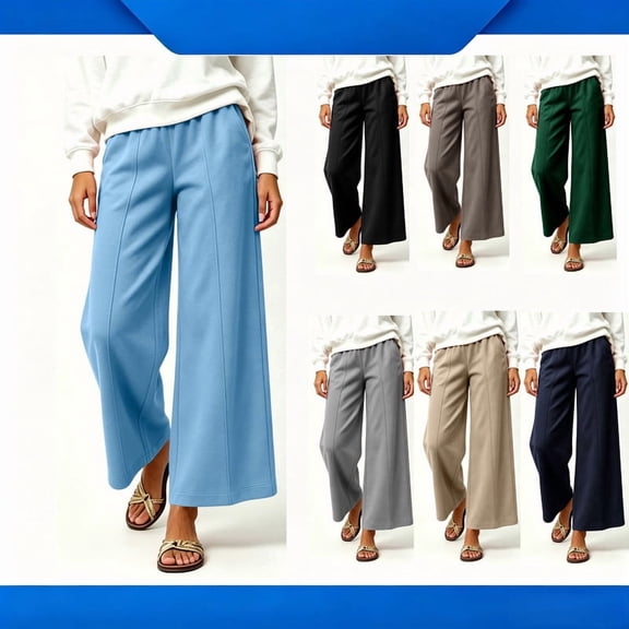 YTCAMLO Wide Leg Sweatpants for Women High Waisted Soft Fleece Baggy Sweat Pants