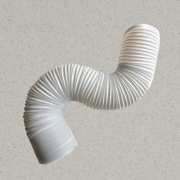 GOOHOCHY Portable Ac Hose Kit Air Conditioning Exhaust Duct White Plastic 1Pcs