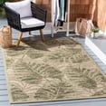 thumbnail image 2 of Safavieh Courtyard Seymor Botanical Indoor/Outdoor Area Rug, Green/Beige, 5'3" x 7'7", 2 of 7