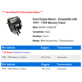thumbnail image 2 of Front Engine Mount - Compatible with 1994 - 1999 Mercury Tracer 1995 1996 1997 1998, 2 of 3