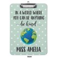thumbnail image 3 of Printtoo Personalized Clipboard For Teachers Gift Classroom School and Office Use Hardboard Letter Size w/ Low Profile Clip w/ Free Marker & Eraser,Teachers Day Gift-9x12.5 Inch, 3 of 8
