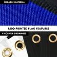 thumbnail image 4 of G128 Combo Pack: 6 Ft Tangle Free Aluminum Spinning Flagpole (Silver) & Thin Blue Line Flag 3x5 Ft, LiteWeave Pro Series Printed 150D Polyester, 4 Corner Brass Grommets | Pole with Flag Included, 4 of 9