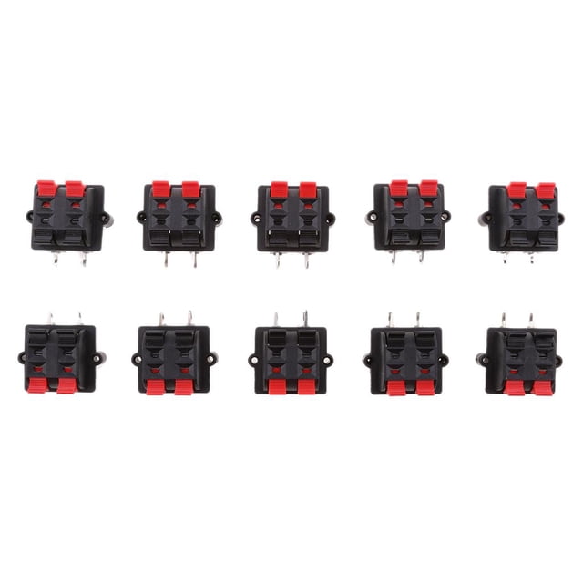 Haut-parleur Audio à Ressort Poussoir/libération 4 Positions 2 Rangées