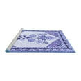 thumbnail image 2 of Ahgly Company Machine Washable Indoor Round Animal Blue Traditional Area Rugs, 6' Round, 2 of 4