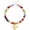 Colorful, variant on Terandius Resin Chunky Beaded Necklaces for Women 14k Gold Plated Cross Statement Necklace Large Hammered Cross Necklace Chunky Beaded Jewelry Women Trendy