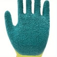 thumbnail image 5 of LH-SP 3 Pairs Kids Gardening Gloves Work Gloves Rubber Coated, Ages 4-12, Good Grip and Comfortable,Green, 5 of 9