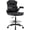 Drafting Chair Black, variant on NYOAK Drafting Chair for Standing Desk, 500lbs Heavy Duty Tall Office Chair with Flip-Up Arms, Ergonomic Leather Desk Chair with Adjustable Foot Ring & Height for Counter Height Desk