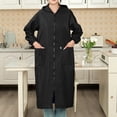 thumbnail image 6 of shqvo Women Long Raincoat Rain Jacket Coat Plus Size Lightweight for Work Hooded Full Zip up Waterproof Windbreaker, 6 of 7