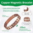 thumbnail image 6 of Wollet Cross  Copper Magnetic Bracelets for Men, Christian Copper Jewelry Gift for Dad, Husband, 6 of 9