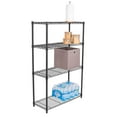 thumbnail image 2 of Internet's Best 4-Tier Wire Shelving - Flat Black, 2 of 7