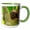Green/White, variant on 3drose, Costa Rica. Close-up of Three-toed Sloth., 11oz Mug