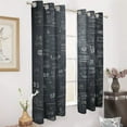 thumbnail image 2 of Blackout Curtains for Bedroom Math Formula Full Room Darkening Grommet Curtains for Living Room,Thermal Insulated Ombre Drapes, 2 of 7
