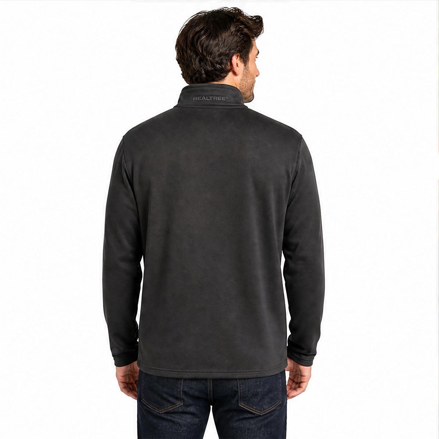 Realtree Men's Fleece Quarter Zip Pullover Sweatshirt, Sizes S-2XL