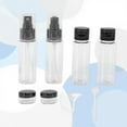 thumbnail image 3 of Unique Bargains Leakproof Travel Container Set with Transparent Zipper Pouch Black 6Pcs, 3 of 6