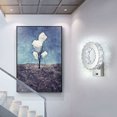 thumbnail image 2 of Lámpara de techo de cristal de ahorro de energía LED para comedor, sala de estar, encendido instantáneo, sin parpadeo, bajo consumo de energía, fácil instalación para dormitorio, habitación de niñas,, 2 of 5