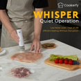 thumbnail image 4 of Cookerfy Machine de Scellage sous Vide Alimentaire avec Affichage Numérique et Réservoir Visible, Flux d'Air 8L, Scelleuse sous Vide Compacte Portative pour Aliments, Batterie 1200mAh, 30 Unités, 4 of 7