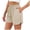 A2-Beige, variant on vigerkar Womens Solid Color Slim Straight Shorts Elastic Mid Waist Drawstring Athletic Lounge Shorts (Grey, M)