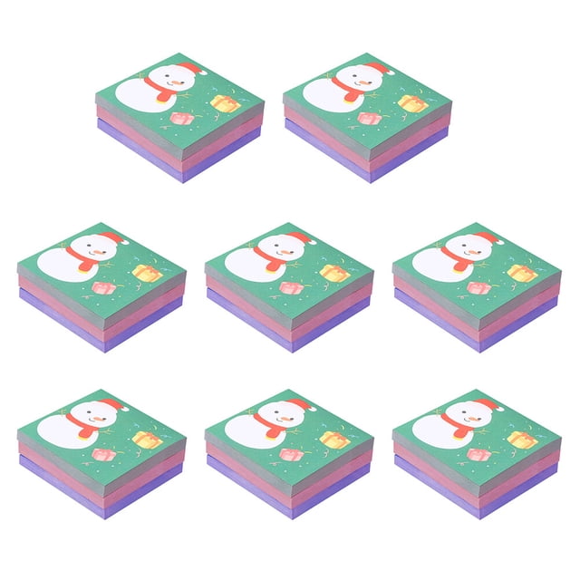 CIMAXIC 8pcs Cartoon Notes Portable Memo Notes Self Adhesive Post-note (Random Style),3.15"X3.15"X0.2"