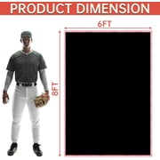 Kapler 6x8 FT Baseball Pitching Backstop, Heavy-Duty PVC Target Net