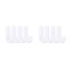 thumbnail image 1 of Ounissouiy Colgador de almacenamiento Gancho de plástico ABS Colgador de toallas autoadhesivo para baño de cocina, blanco, 4 piezas Blanco 2piezas, 1 of 6