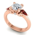 thumbnail image 2 of 2.50 Carat Round Cut Natural Diamond Garnet Gemstone Beautiful Ring for Birthday Gift Solid 18K Rose Gold Size 10.5 by Diamond-Capitals, 2 of 8