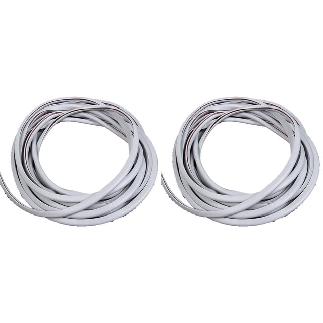 WUSUOWEI 2PCS Car Door Protectors Guards,5M,Grey Colors,Protective Door Strips Door Rubber U Channel Edging Rope,Moulding Rubber Strip,Scratch Edge Guard Cover Crash Protector Fit for Most Car