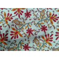 thumbnail image 4 of oneOone Cotton Cambric Fabric Leaves & Floral Block Printed Craft Fabric BTY 56 Inch Wide, 4 of 4