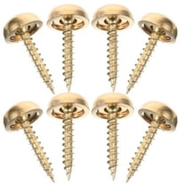 8 Pcs Screw Caps Decorative Wood Screws with Brass Self-tapping Fasteners Furniture Mirror
