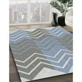 thumbnail image 2 of Ahgly Company Indoor Rectangle Patterned Pastel Light Blue Novelty Area Rugs, 7' x 10', 2 of 6