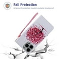 thumbnail image 2 of Allytech Colorful Painting PU Leather Case for iPhone 14 Pro 6.1" 2022, Flip Folio Kickstand Card Slots Removable Hand Strap Case for iPhone 14 Pro 5G, Red Tree, 2 of 6