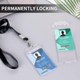 thumbnail image 2 of ORUYROP Hard Plastic Locking Badge Holder, 2 Count, 2 of 7
