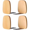 thumbnail image 1 of Book Ends,wood Book Ends For Shelves,non-skid Bookends For Heavy Books, Wooden, 1 of 5