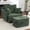 Green, variant on Hobooment Corduroy Swivel Chair Solid metal base 360-Degree Rotating Decorative Chair Comfortable Lounge Chair with Footstool for Living Room or Bedroom