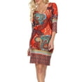 thumbnail image 3 of Women's Paisley Printed Midi Dress, 3 of 3