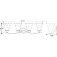 thumbnail image 3 of Progress Lighting Trinity 4-Light Bath Fixture, Ceramic, Antique Bronze, Up/Down Mount, Etched Glass Shade, 3 of 3