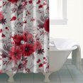 thumbnail image 4 of Pioneer Flower Floral Print Pattern Shower Curtain 72"x72" ,Bathroom Decorative Shower Curtains Set with 12 Hooks,Modern Waterproof Washable Shower Curtain, 4 of 6