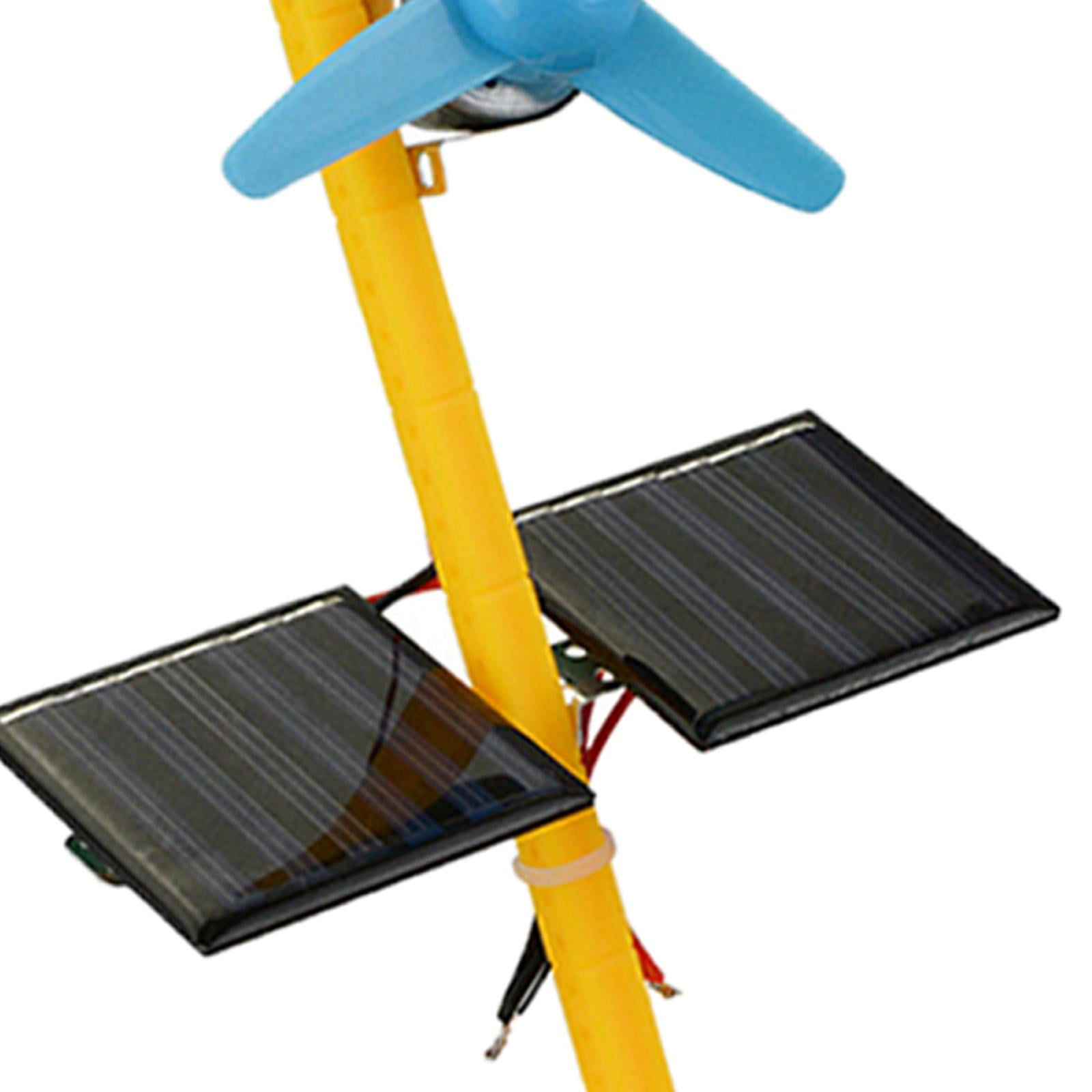 Baoblaze DIY Solar Power Generator DC Motor Fan Solar Toy For Science Education Model 