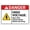 Warning Sign 3, variant on Danger High Voltage Keep Out Sign - 8"x12" Warning Sign for Indoor Outdoor High Voltage Areas