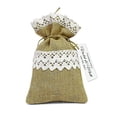 thumbnail image 1 of "20 Wedding Burlap Favor Bags Rustic Small Burlap Bags With Personalized Tags Party Favor Drawstring Bags 4""x6.5"" inches", 1 of 1