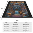 thumbnail image 5 of Acid Music Bath Flannel Blanket Air Conditioning Blanket Nap Blanket Sofa Throw Blanket Throw Blankets 60"X50", 5 of 6