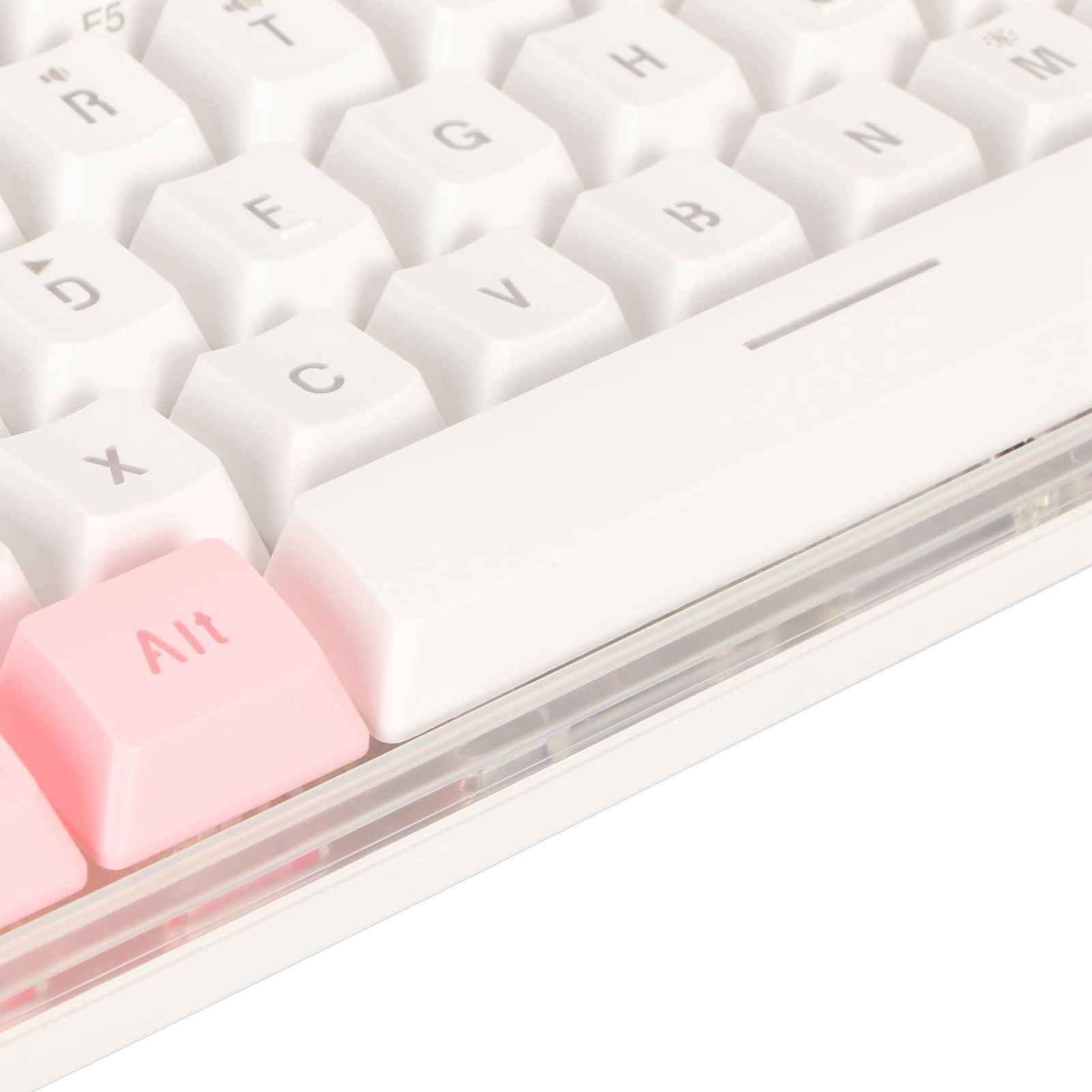 60% Wired Gaming Keyboard Mini Keyboard Imitated Mechanical Technique Compact 61 Keys Keyboard for Gamer Typist Pink White